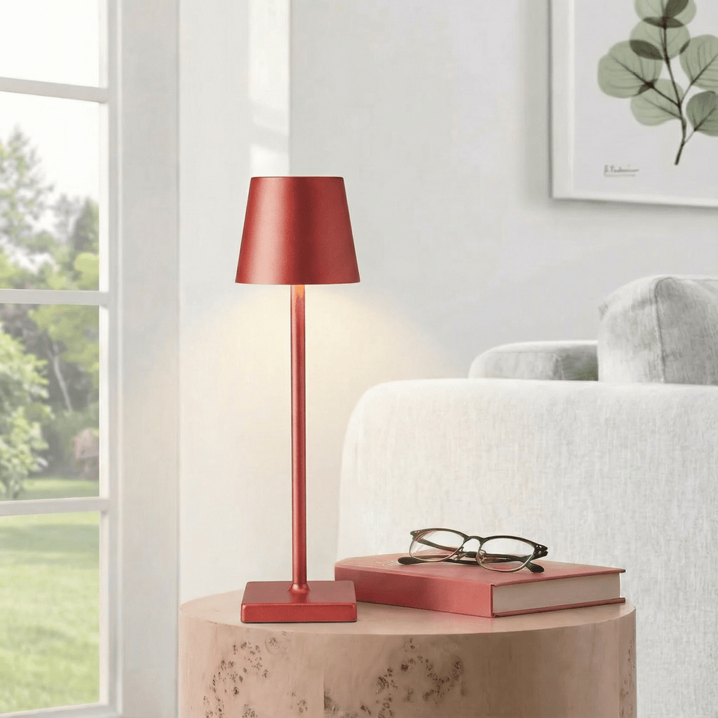 Uppladdningsbar LED-bordslampa med touchkontroll, dimbar, 15 tum | Rosalyssa