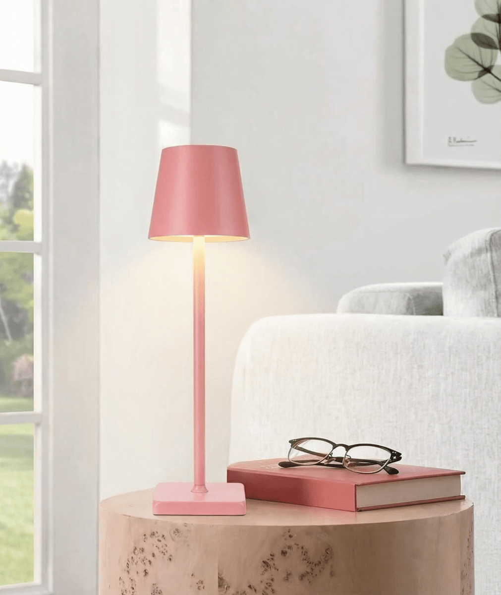Uppladdningsbar LED-bordslampa med touchkontroll, dimbar, 15 tum | Rosalyssa