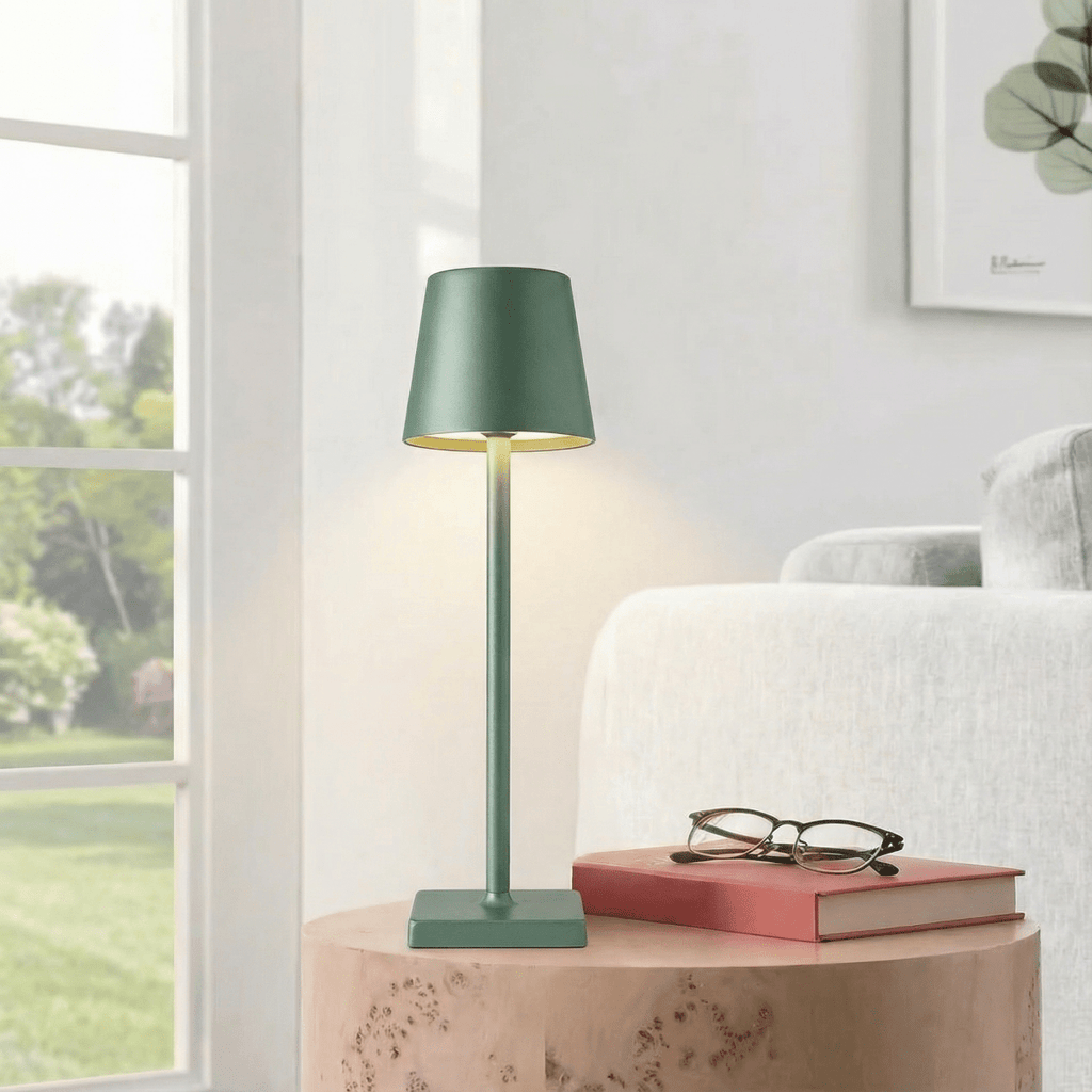 Uppladdningsbar LED-bordslampa med touchkontroll, dimbar, 15 tum | Rosalyssa