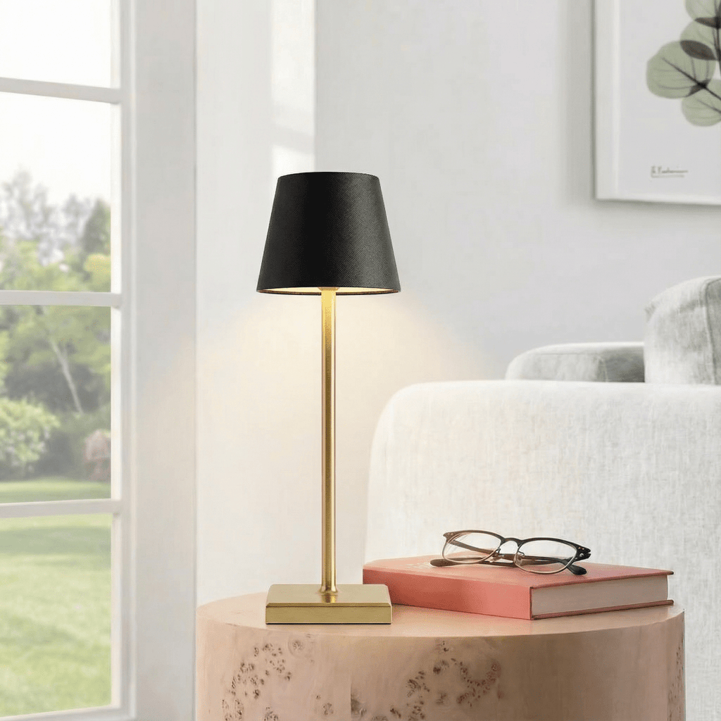 Uppladdningsbar LED-bordslampa med touchkontroll, dimbar, 15 tum | Rosalyssa