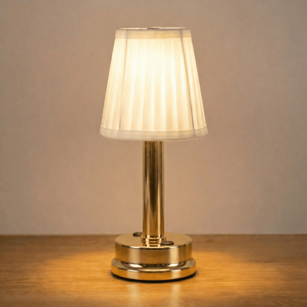 Moderní designová nabíjecí LED stolní lampa, výška 12 palců | Rosalyssa