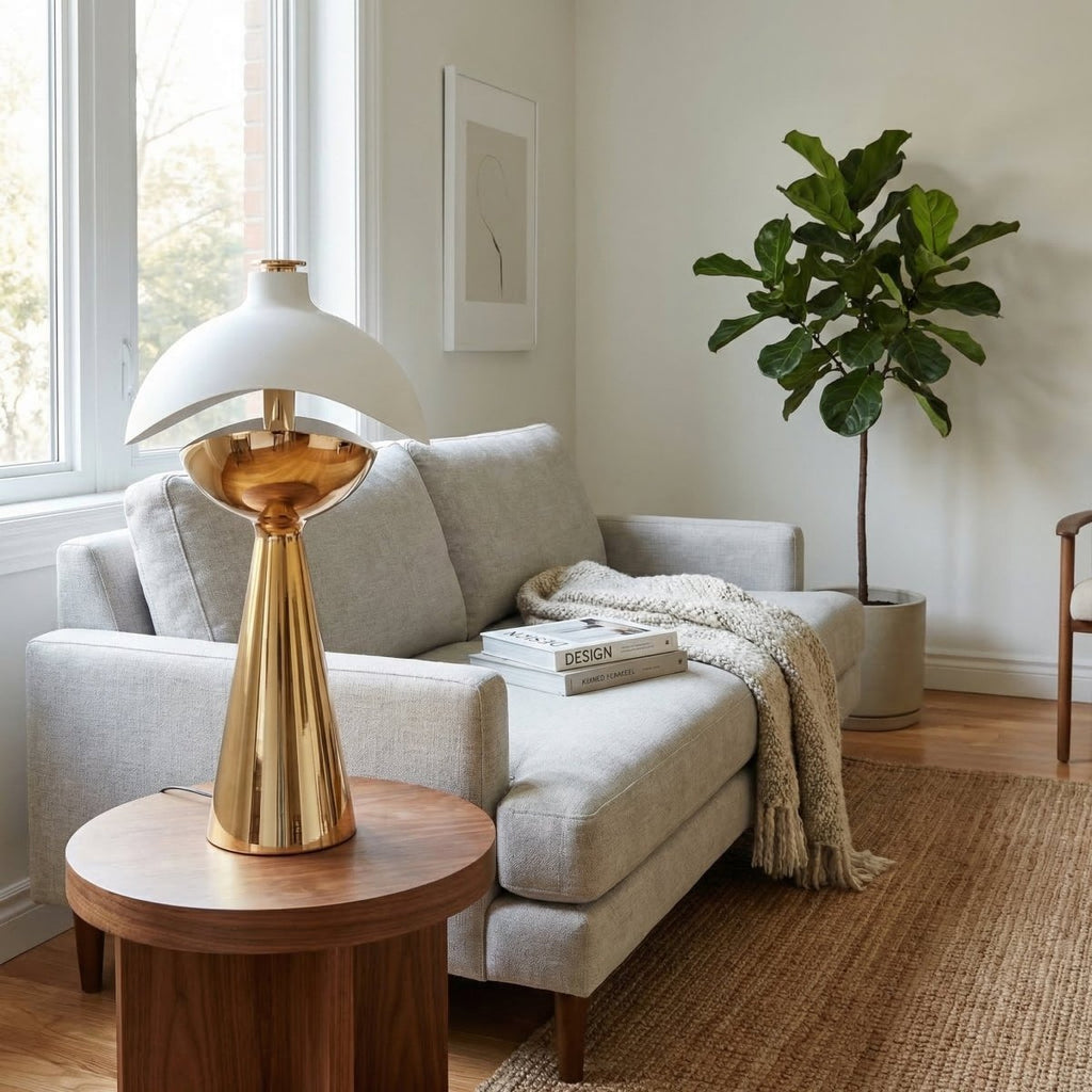 Oppladbar LED-bordlampe med moderne design, 15 tommer høy | Rosalyssa