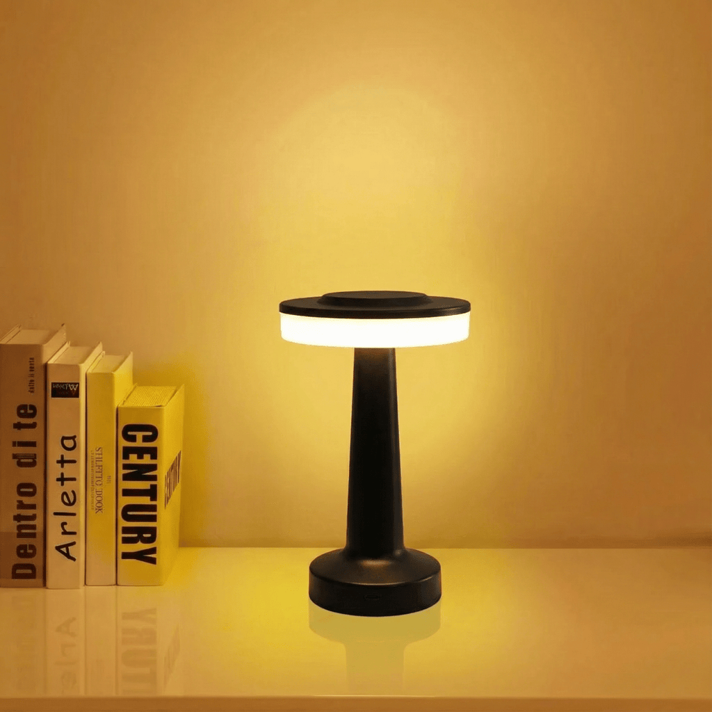 LED dobíjecí stolní lampa s dotykovým ovládáním a kovovým designem | Rosalyssa