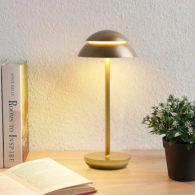 Lampă de masă PowerLuxe cu iluminare wireless reîncărcabilă