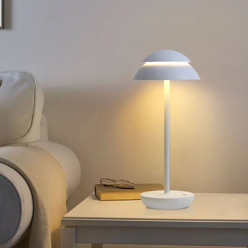 Lampă de masă PowerLuxe cu iluminare wireless reîncărcabilă
