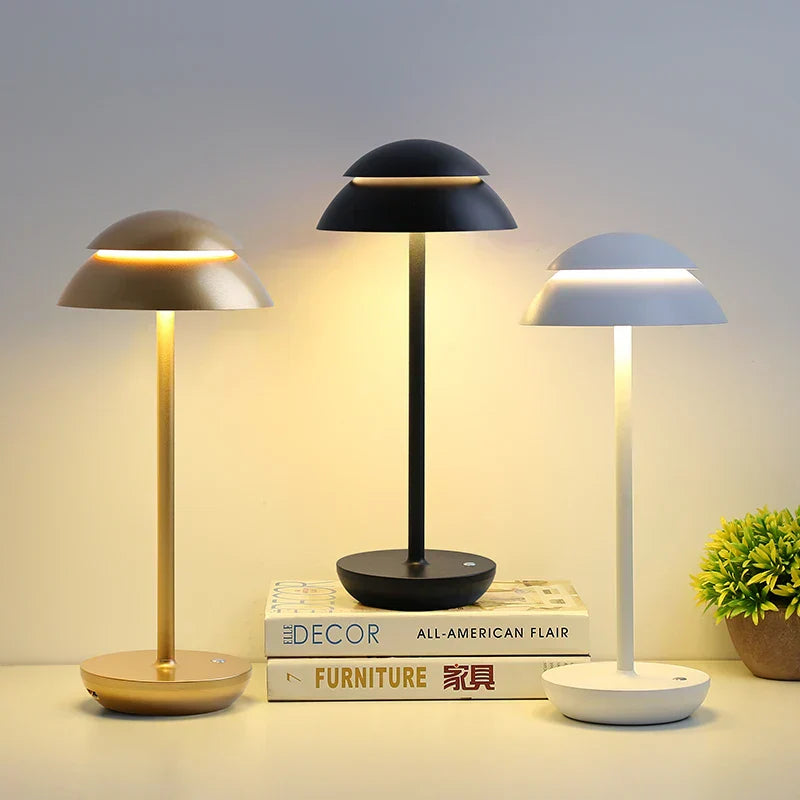 Lampă de masă PowerLuxe cu iluminare wireless reîncărcabilă