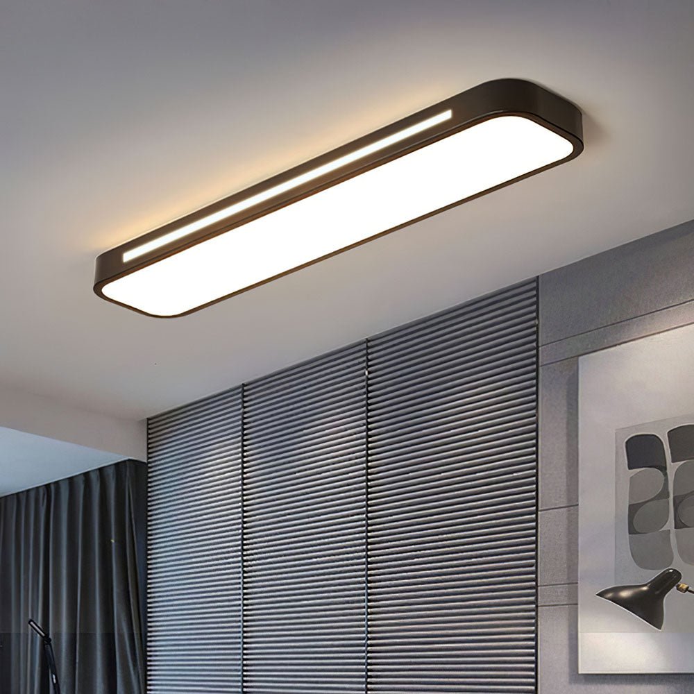 Plafoniera LED rettangolare a incasso, design moderno, 24 x 12 pollici | Rosalyssa