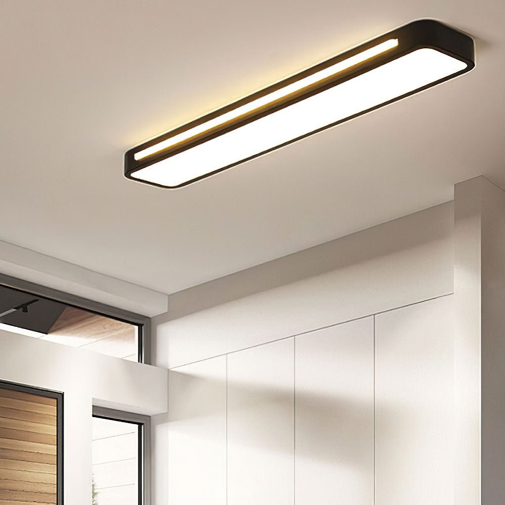 Plafoniera LED rettangolare a incasso, design moderno, 24 x 12 pollici | Rosalyssa