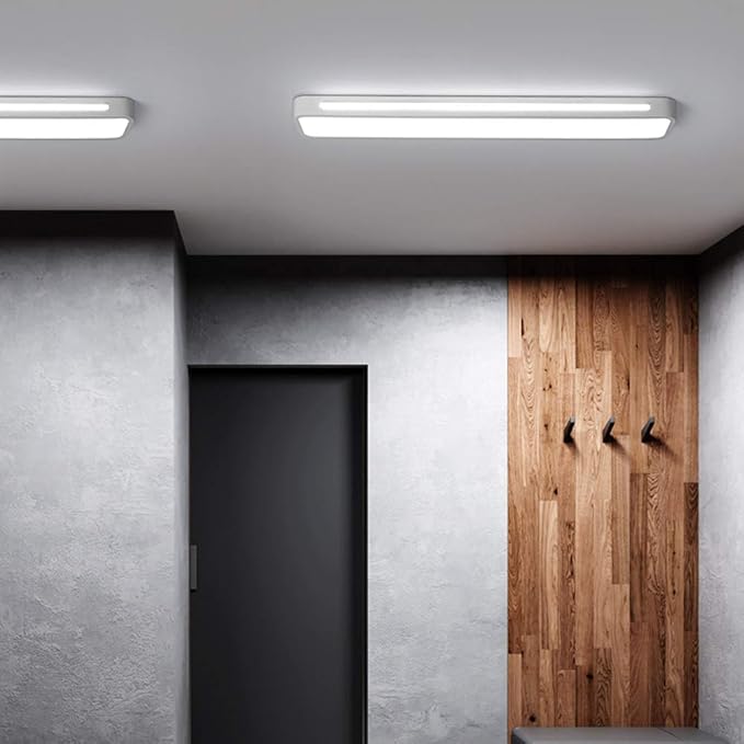Plafoniera LED rettangolare a incasso, design moderno, 24 x 12 pollici | Rosalyssa