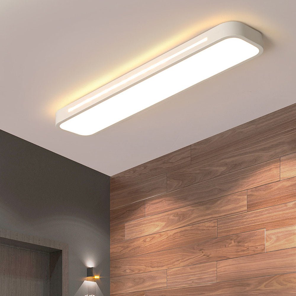 Plafoniera LED rettangolare a incasso, design moderno, 24 x 12 pollici | Rosalyssa
