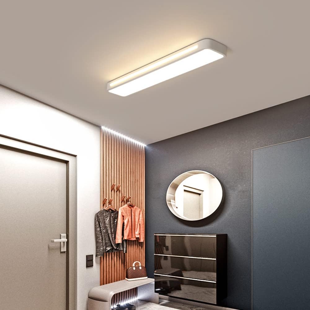 Plafoniera LED rettangolare a incasso, design moderno, 24 x 12 pollici | Rosalyssa