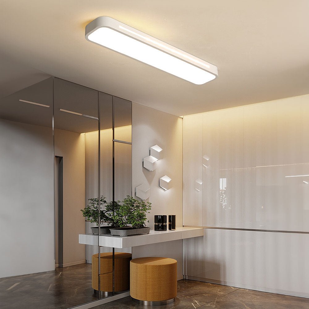 Plafoniera LED rettangolare a incasso, design moderno, 24 x 12 pollici | Rosalyssa