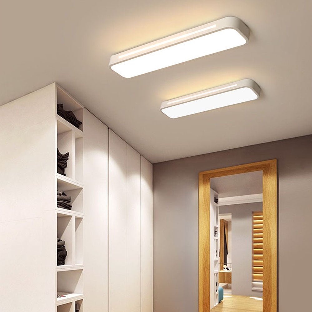 Plafoniera LED rettangolare a incasso, design moderno, 24 x 12 pollici | Rosalyssa