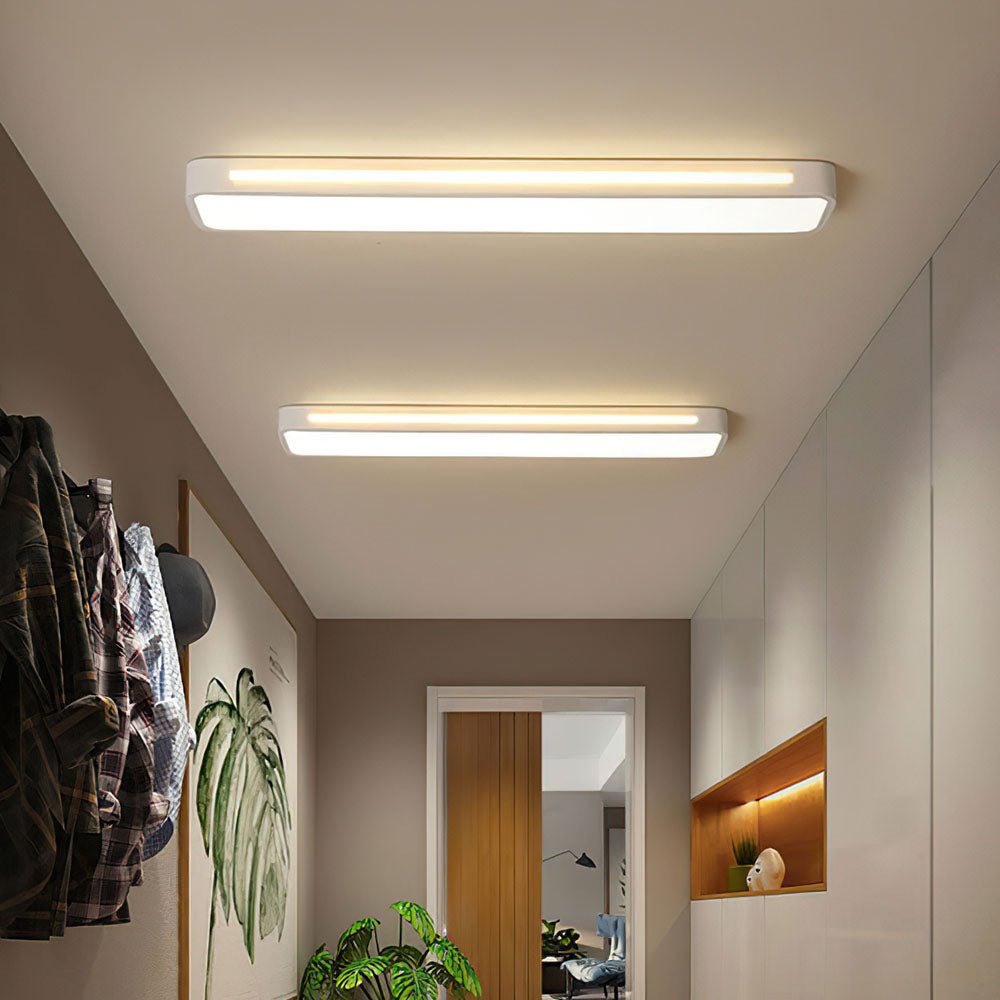 Plafoniera LED rettangolare a incasso, design moderno, 24 x 12 pollici | Rosalyssa