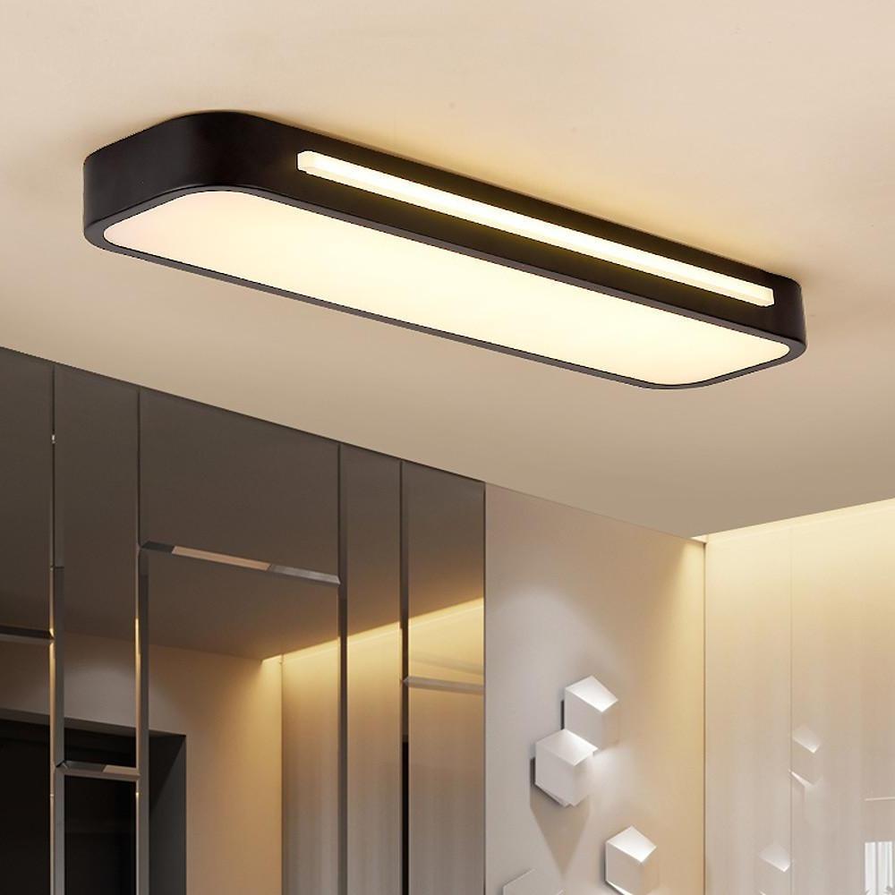 Plafoniera LED rettangolare a incasso, design moderno, 24 x 12 pollici | Rosalyssa