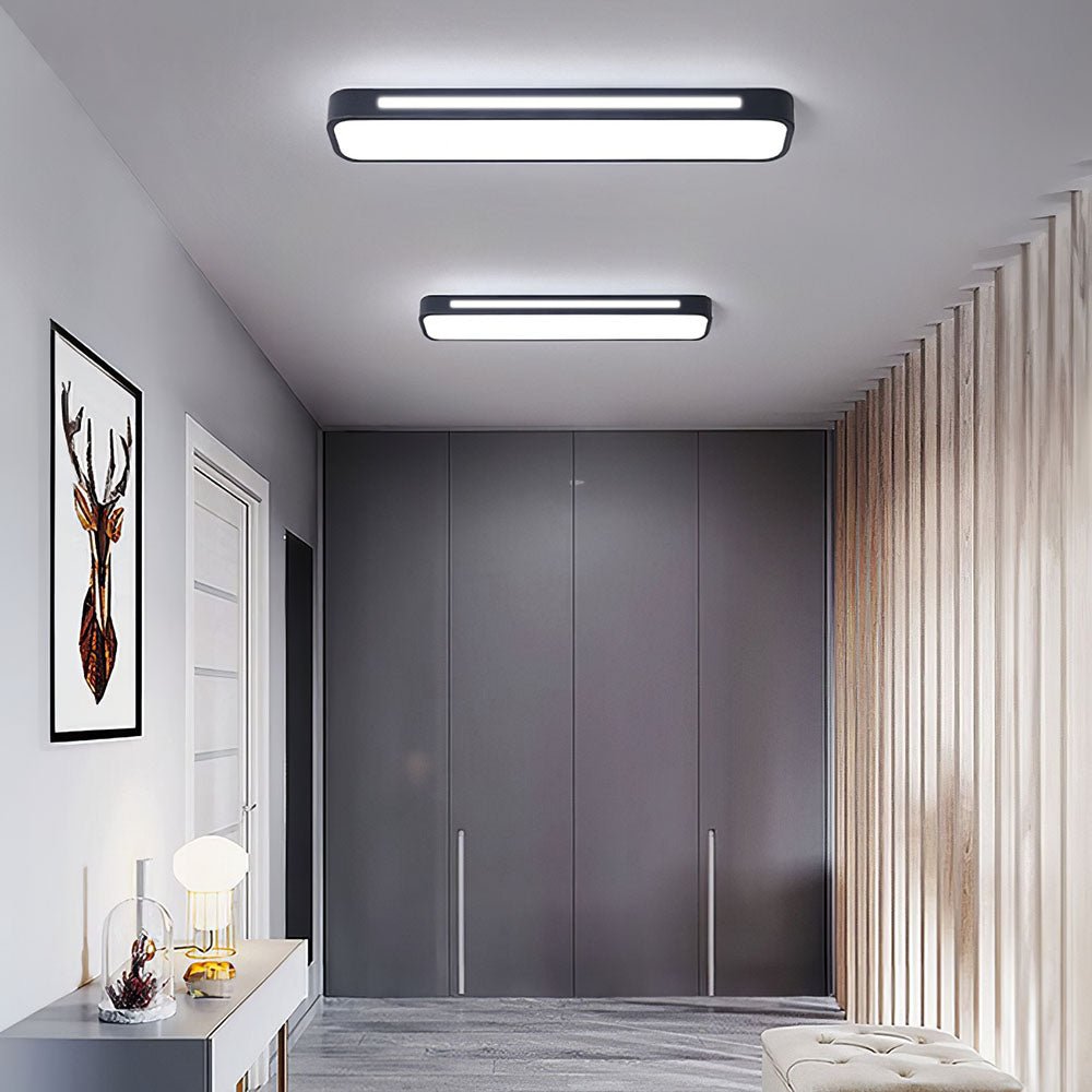 Plafoniera LED rettangolare a incasso, design moderno, 24 x 12 pollici | Rosalyssa