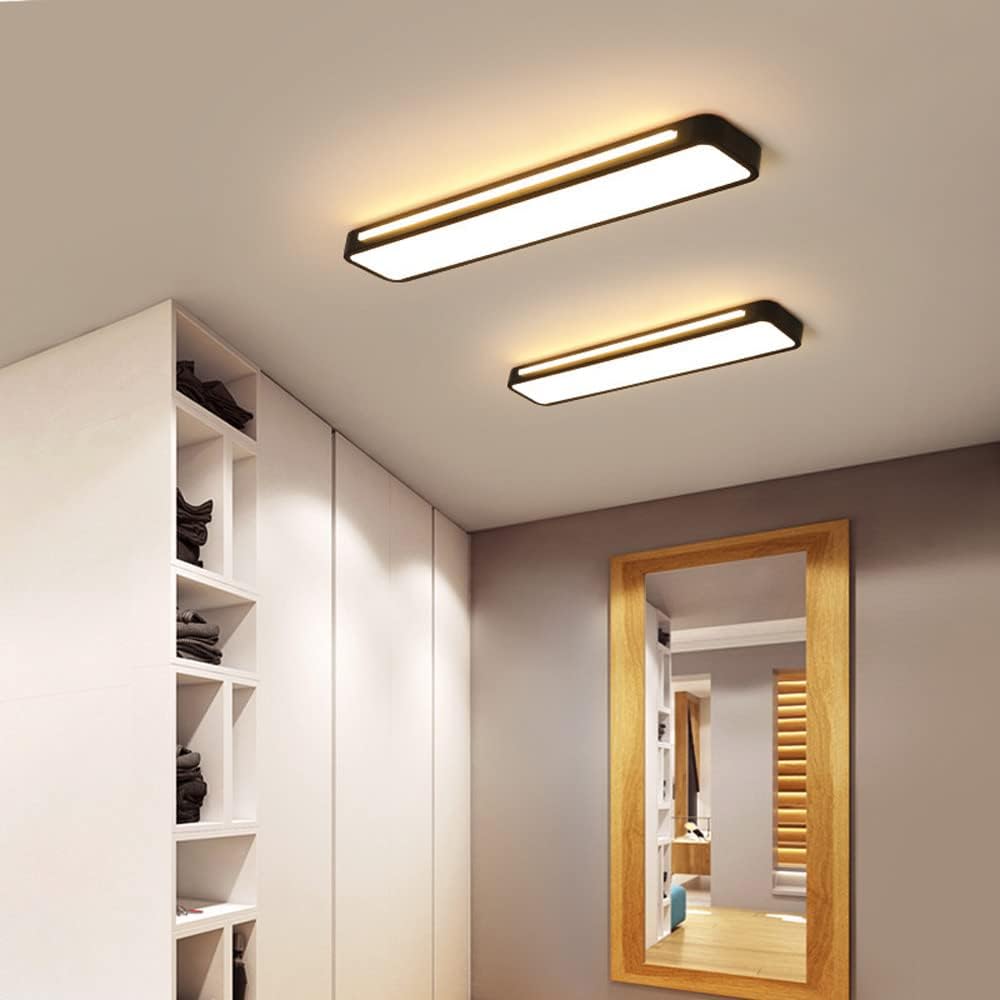 Plafoniera LED rettangolare a incasso, design moderno, 24 x 12 pollici | Rosalyssa