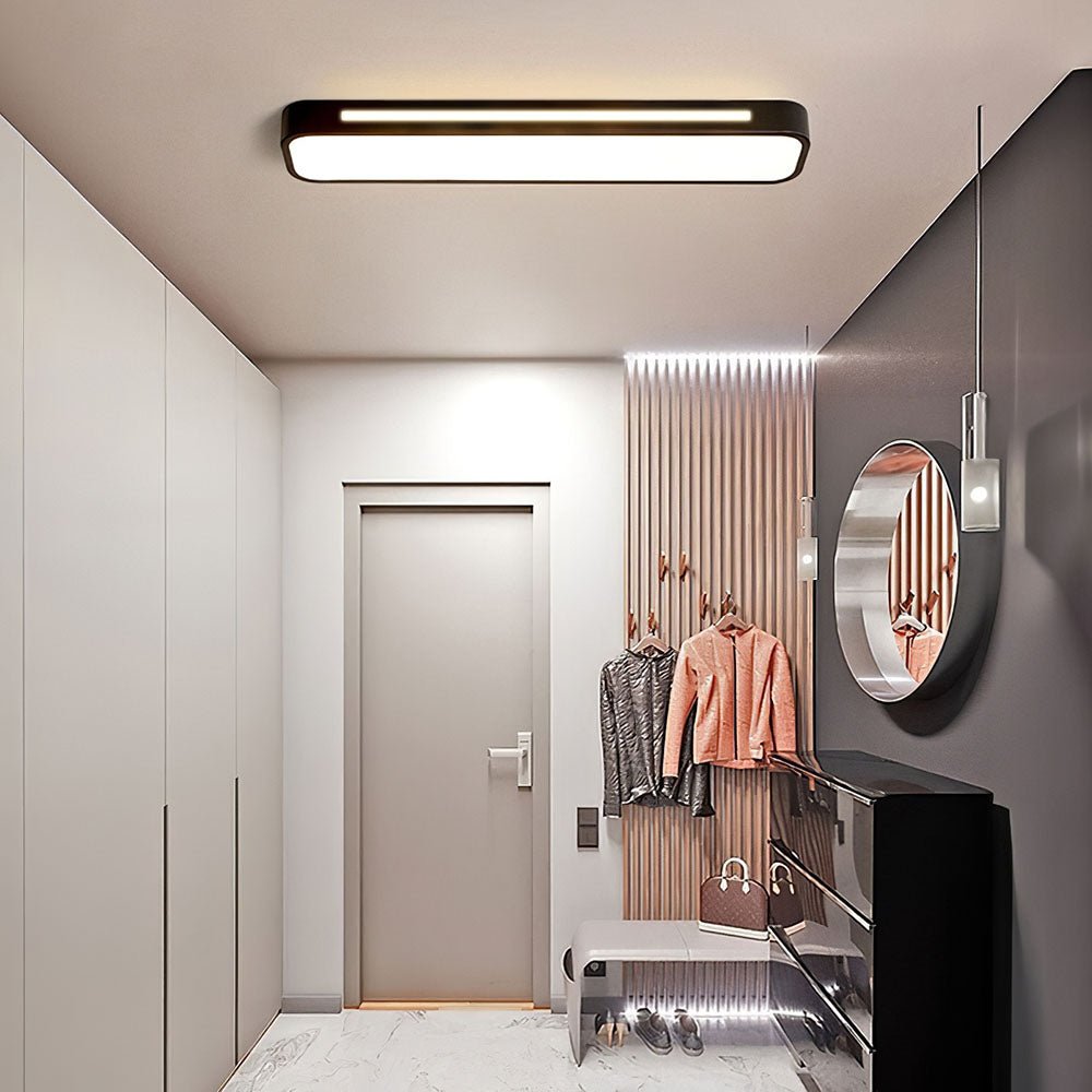 Plafoniera LED rettangolare a incasso, design moderno, 24 x 12 pollici | Rosalyssa