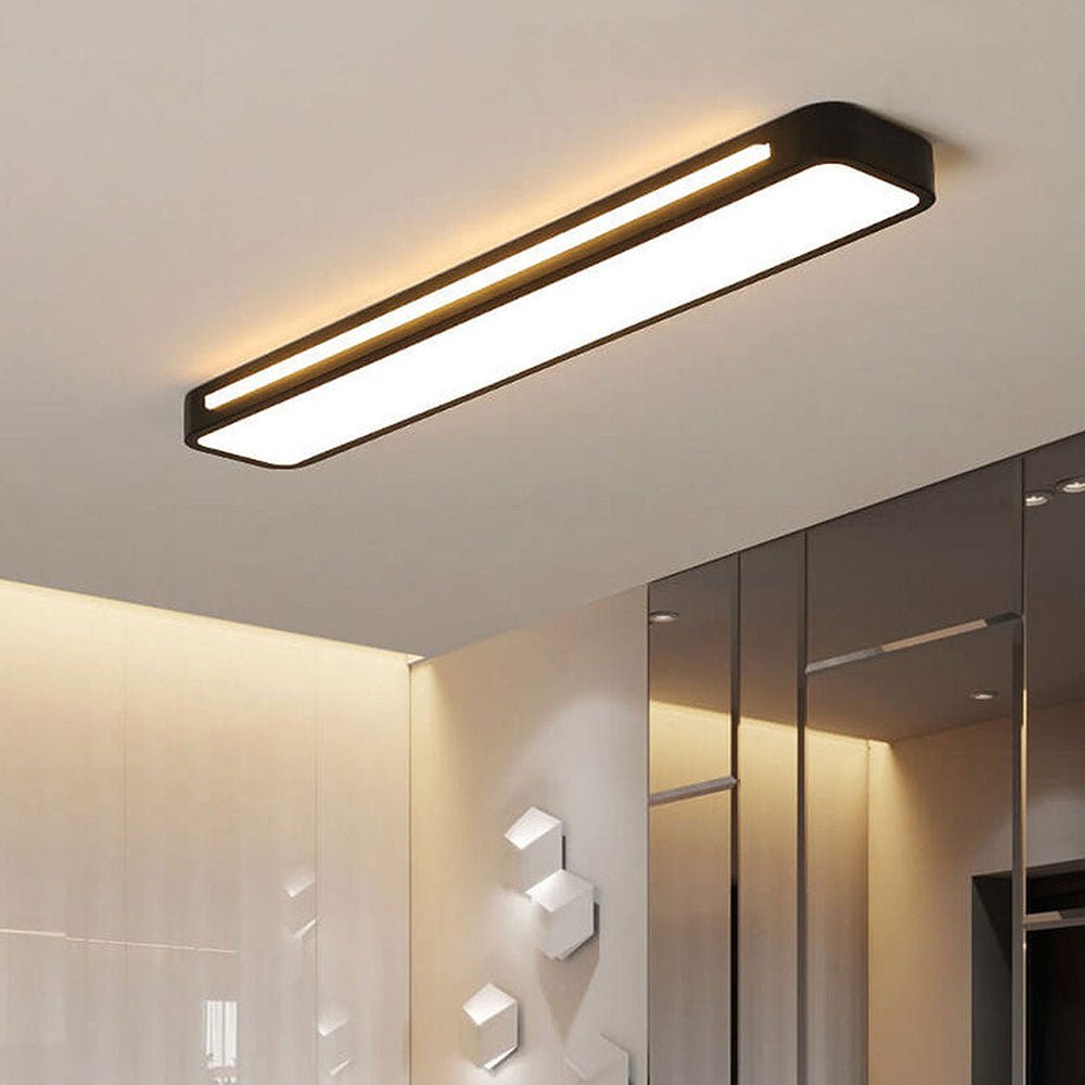 Plafoniera LED rettangolare a incasso, design moderno, 24 x 12 pollici | Rosalyssa