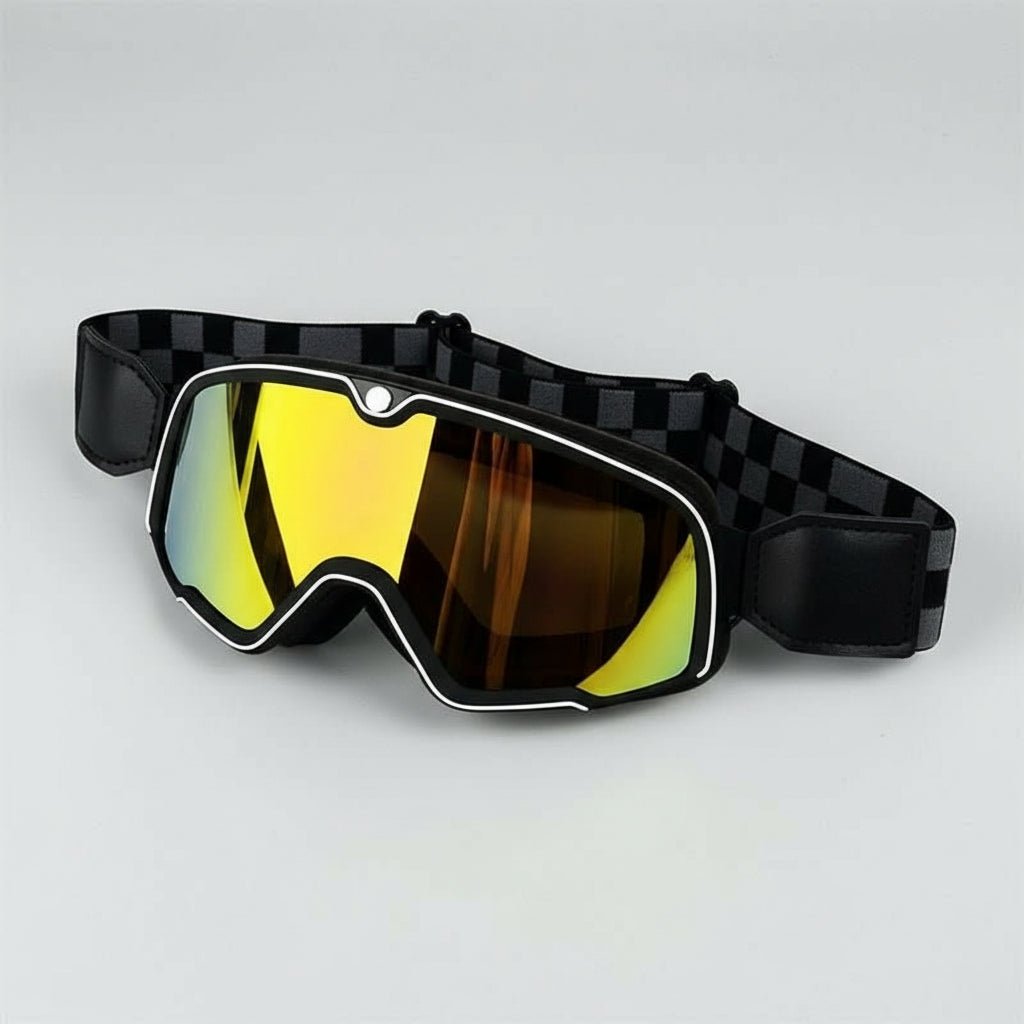 Retro Motorcycle Goggles For Men With UV Protection