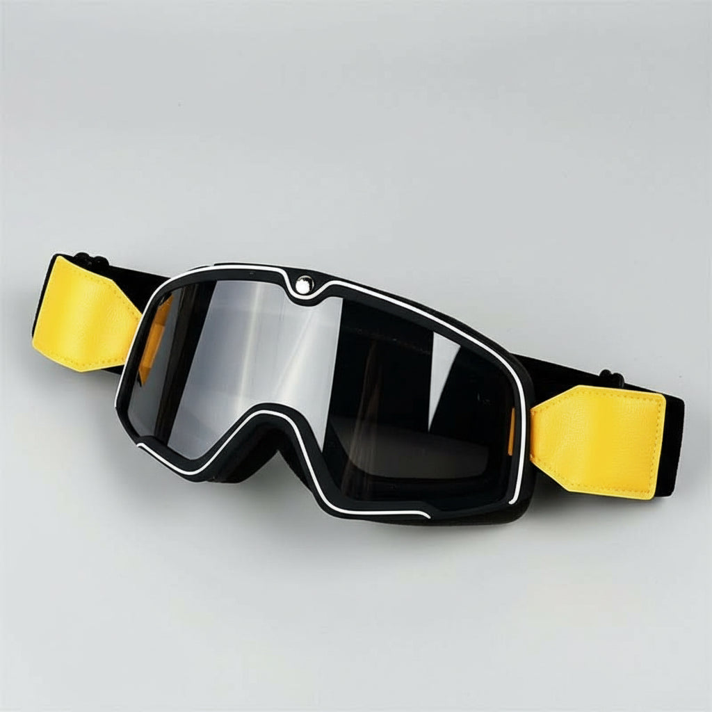 Retro Motorcycle Goggles For Men With UV Protection