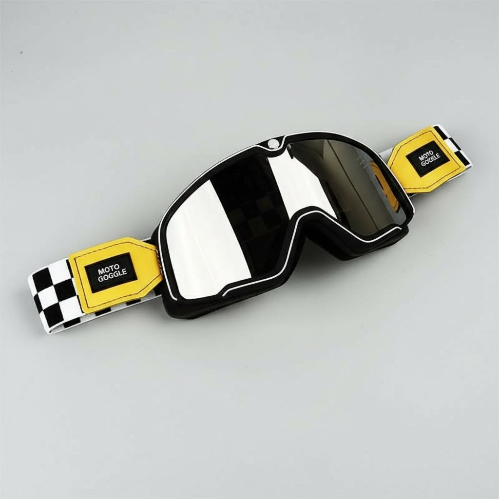 Retro Motorcycle Goggles For Men With UV Protection