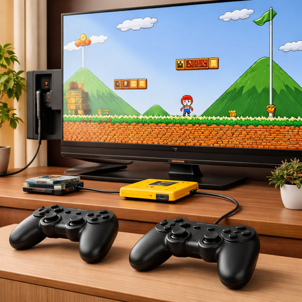 Retro herní konzole pro TV s připojením a okamžitým hraním