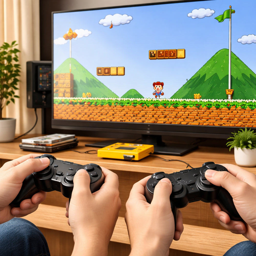 Retro herní konzole pro TV s připojením a okamžitým hraním