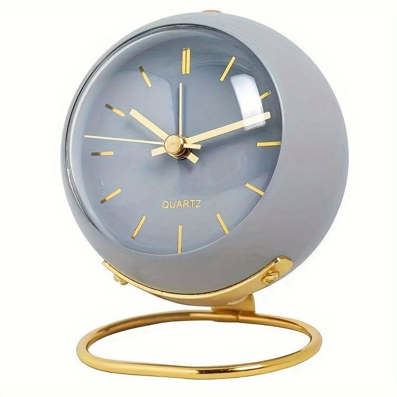 Lumina Uhr Retro Analog Wecker mit geräuschlosem Laufwerk