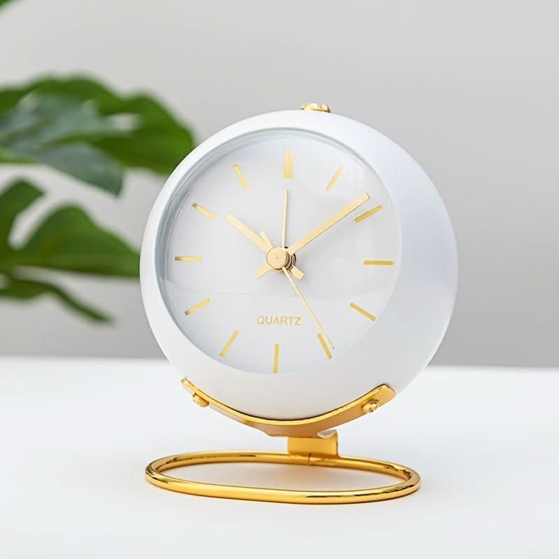 Lumina Uhr Retro Analog Wecker mit geräuschlosem Laufwerk