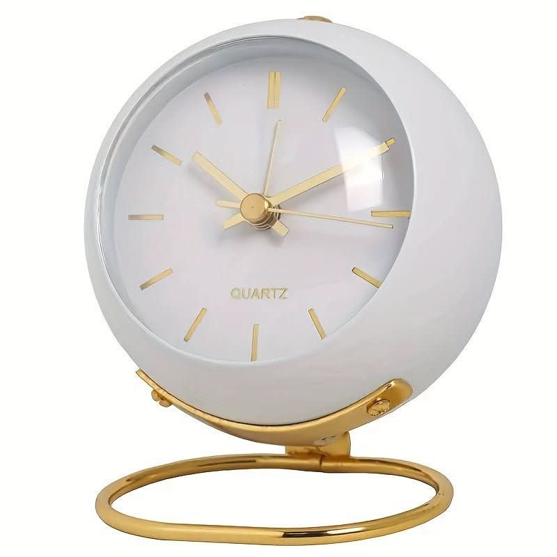 Lumina Uhr Retro Analog Wecker mit geräuschlosem Laufwerk