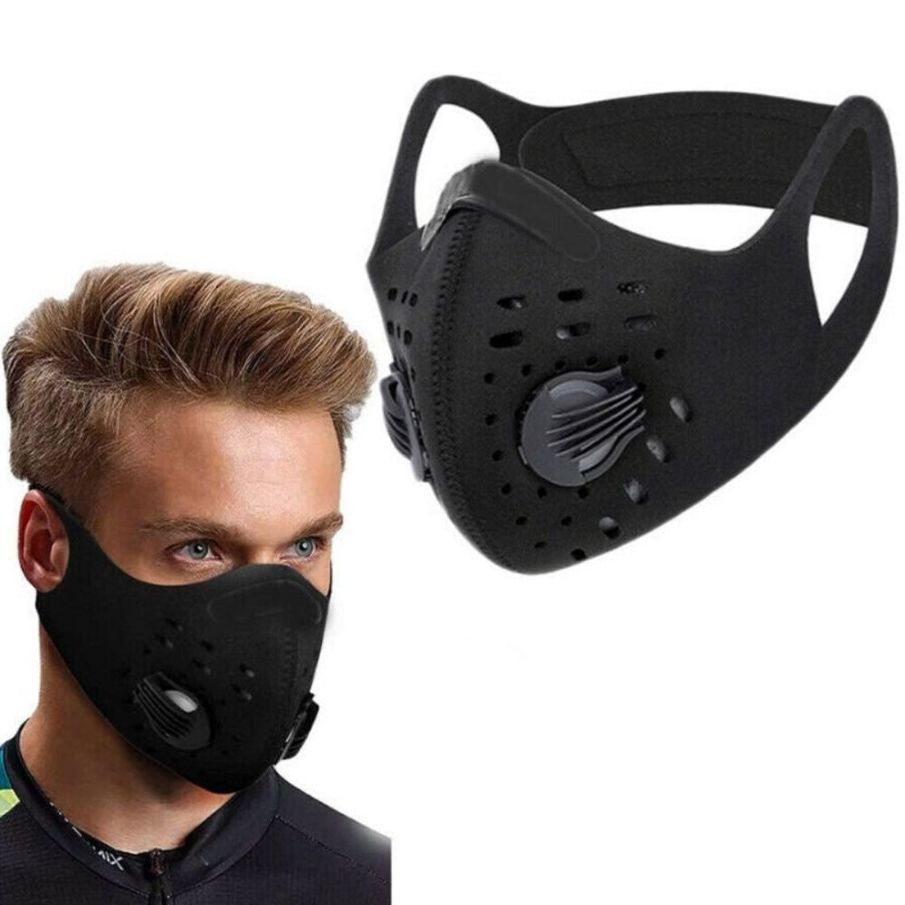Reusable Face Mask With Five Layer Filtration For Outdoor Protection