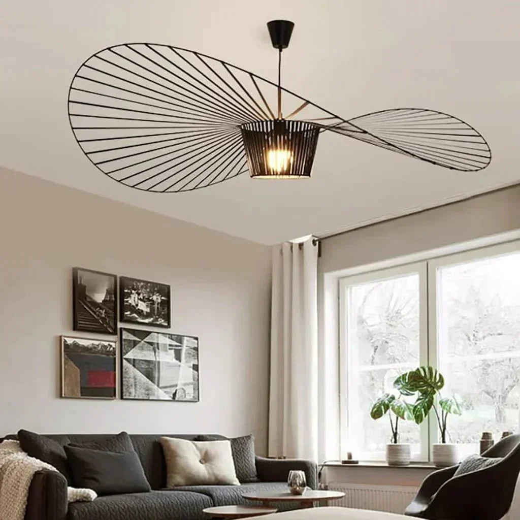 Hat-formet ribbet metalpendel, 12 tommer | Rosalyssa