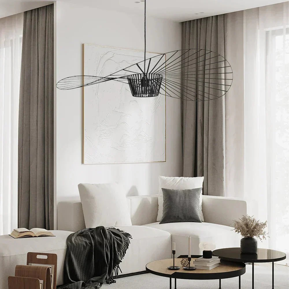 Hat-formet ribbet metalpendel, 12 tommer | Rosalyssa