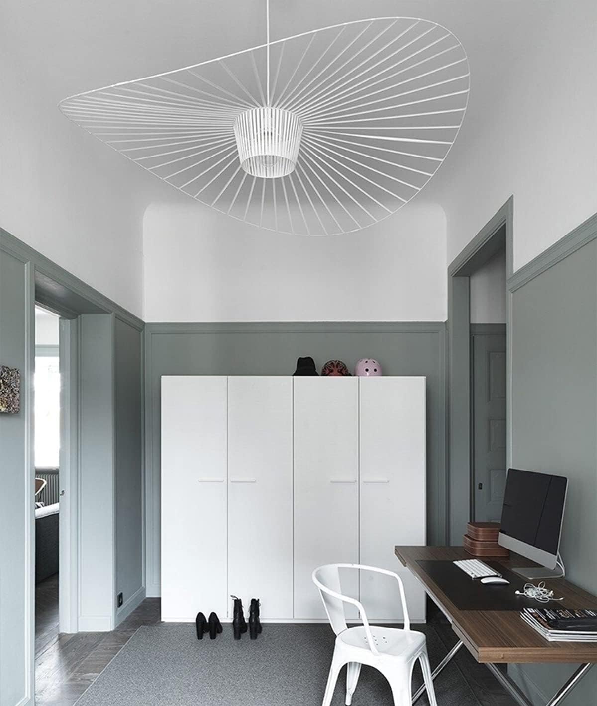 Hat-formet ribbet metalpendel, 12 tommer | Rosalyssa