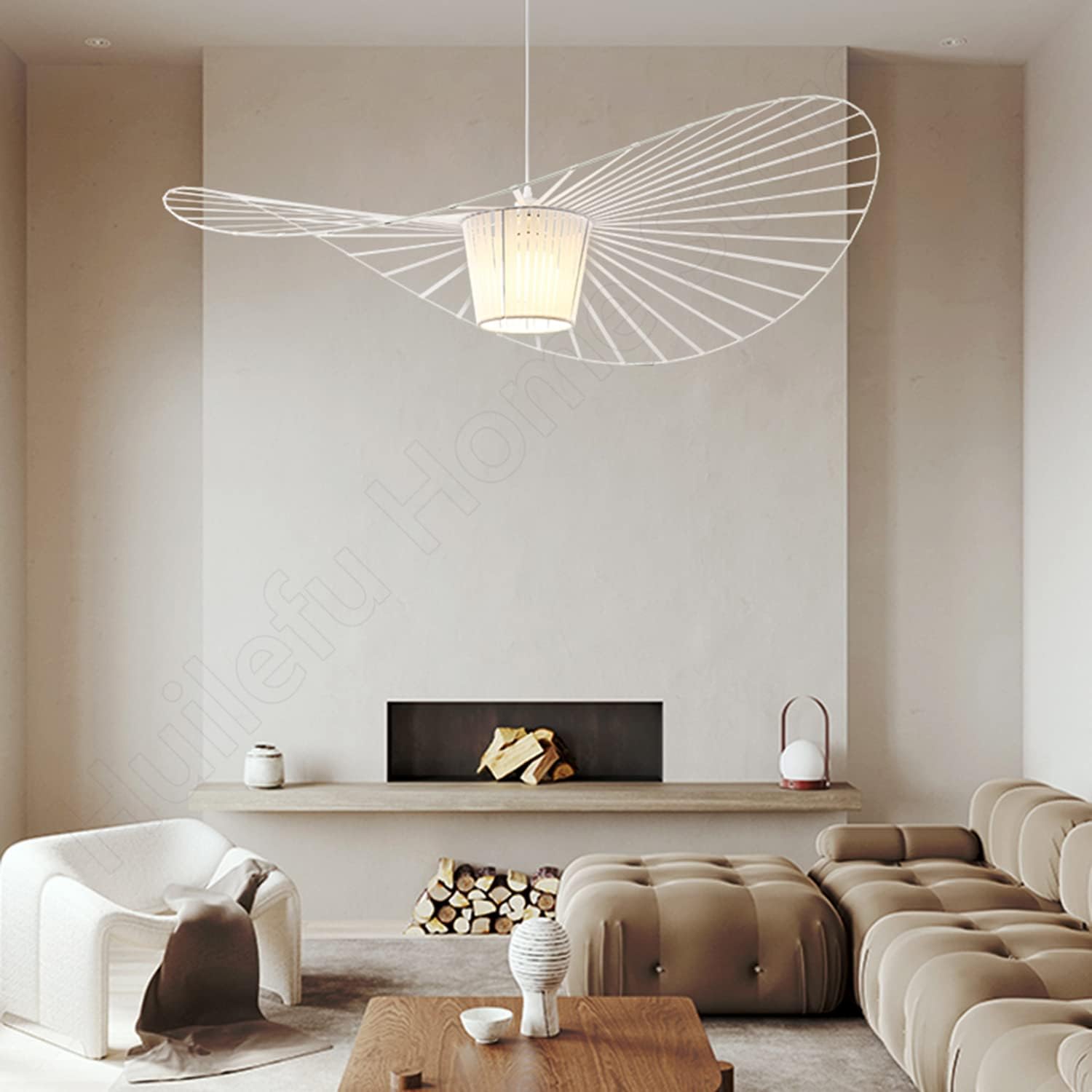 Hat-formet ribbet metalpendel, 12 tommer | Rosalyssa