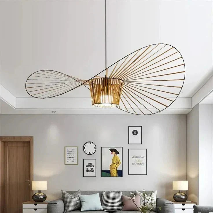 Hat-formet ribbet metalpendel, 12 tommer | Rosalyssa