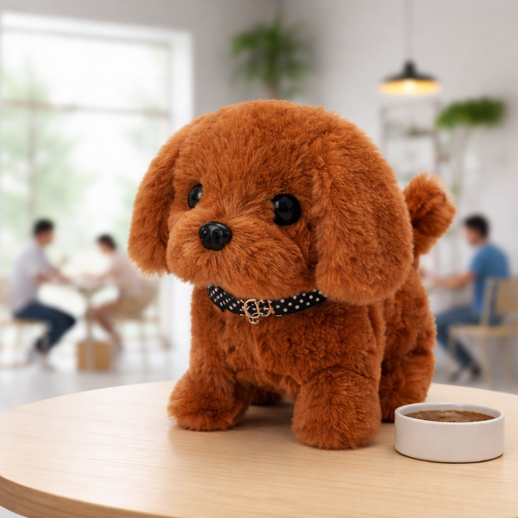 Robot Dog Plush Interactive Realistic Walking Toy For Kids