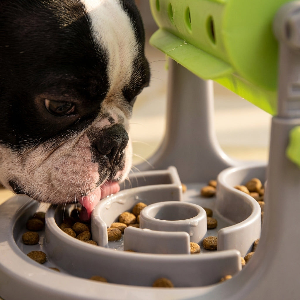 Rotating Slow Feeder for Dogs, Maze Bowl and Spinning Barrel | Rosalyssa