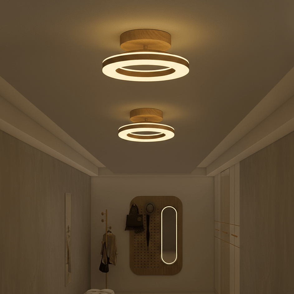 Runde LED-Deckenleuchte aus Acryl, modernes Design, 12 Zoll | Rosalyssa