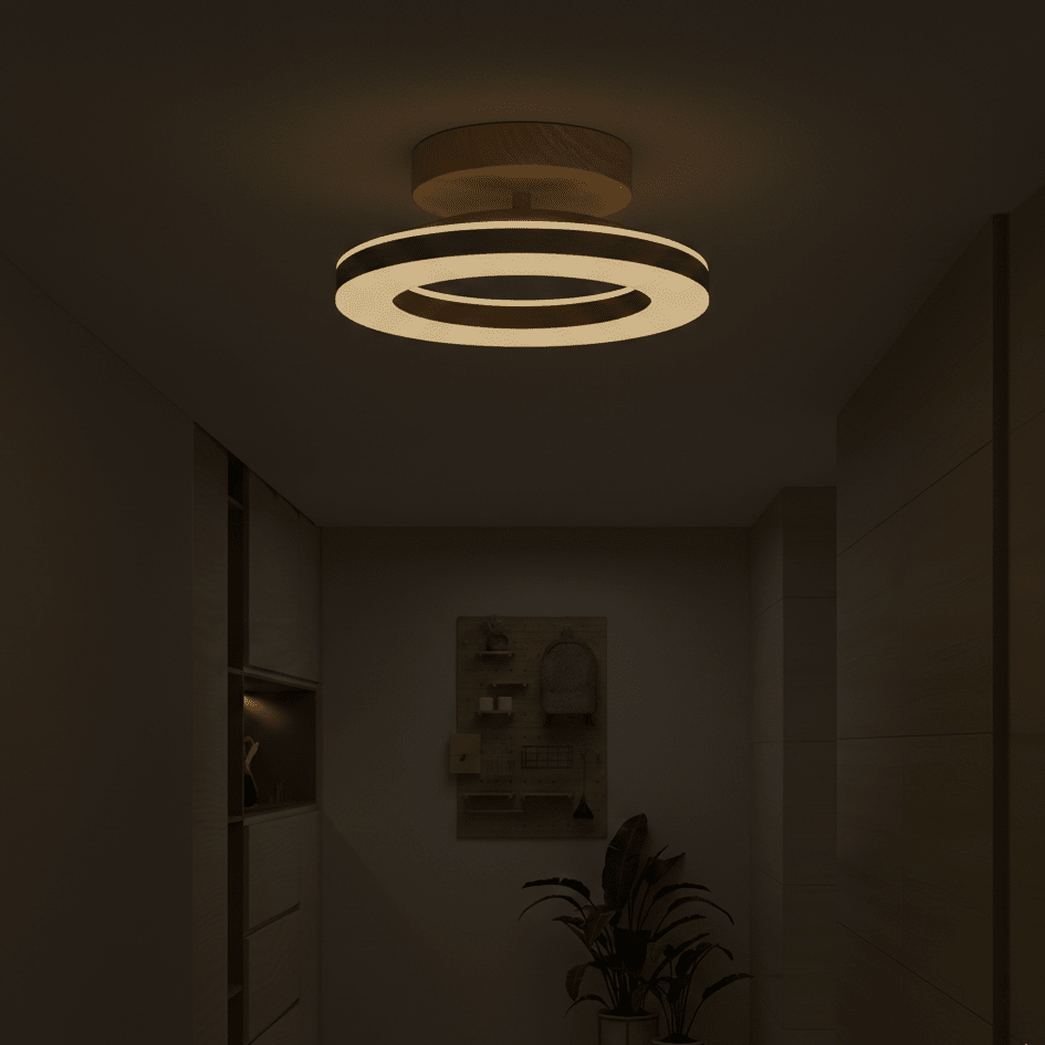 Runde LED-Deckenleuchte aus Acryl, modernes Design, 12 Zoll | Rosalyssa