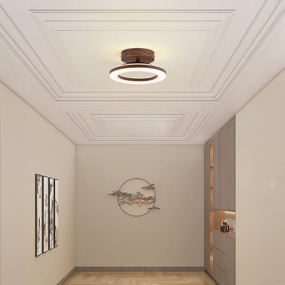 Runde LED-Deckenleuchte aus Acryl, modernes Design, 12 Zoll | Rosalyssa