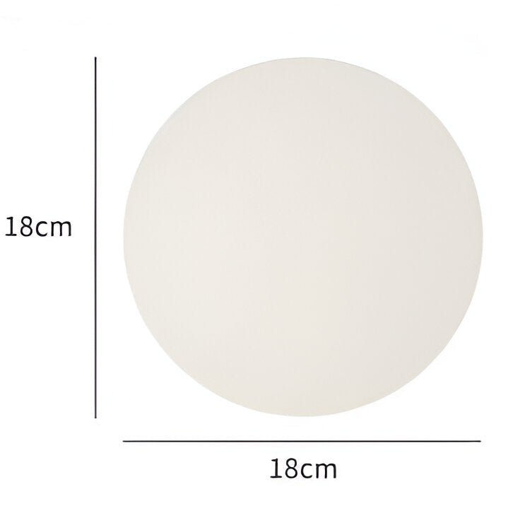 Rund Glas LED Væglampe, Minimalistisk Design, 1 Lyskilde | Rosalyssa