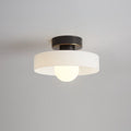 Ceiling Light Fixture With Round Glass Shade - 12 Inch Diameter | Rosalyssa