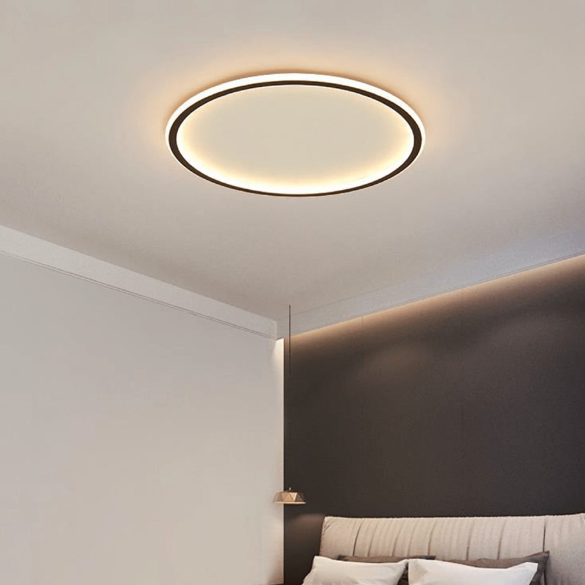 LED kerek mennyezeti lámpatest kör alakú diffúzorral, 12 hüvelyk | Rosalyssa