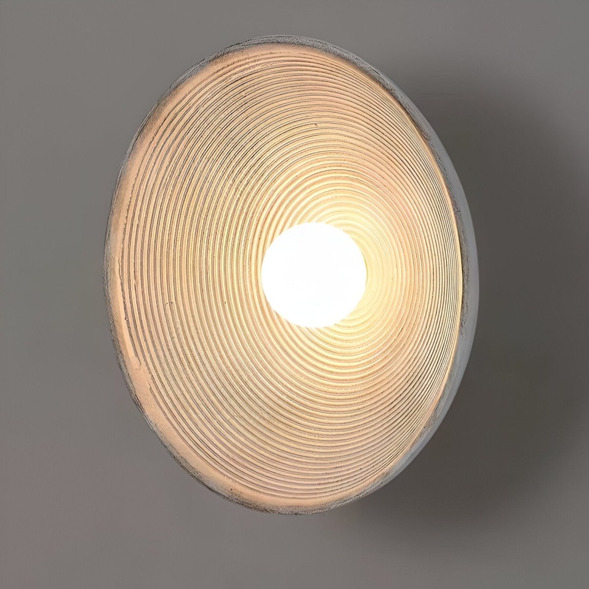 Pyöreä LED-seinävalaisin, retro-keramiikkatyyli, hartsista valmistettu 1-valoinen valaisin | Rosalyssa