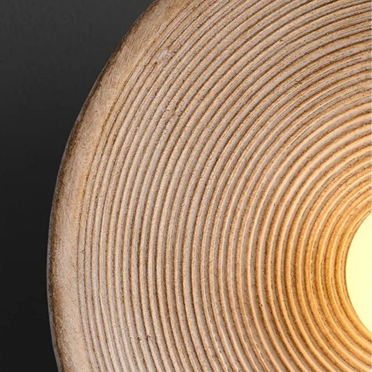 Pyöreä LED-seinävalaisin, retro-keramiikkatyyli, hartsista valmistettu 1-valoinen valaisin | Rosalyssa