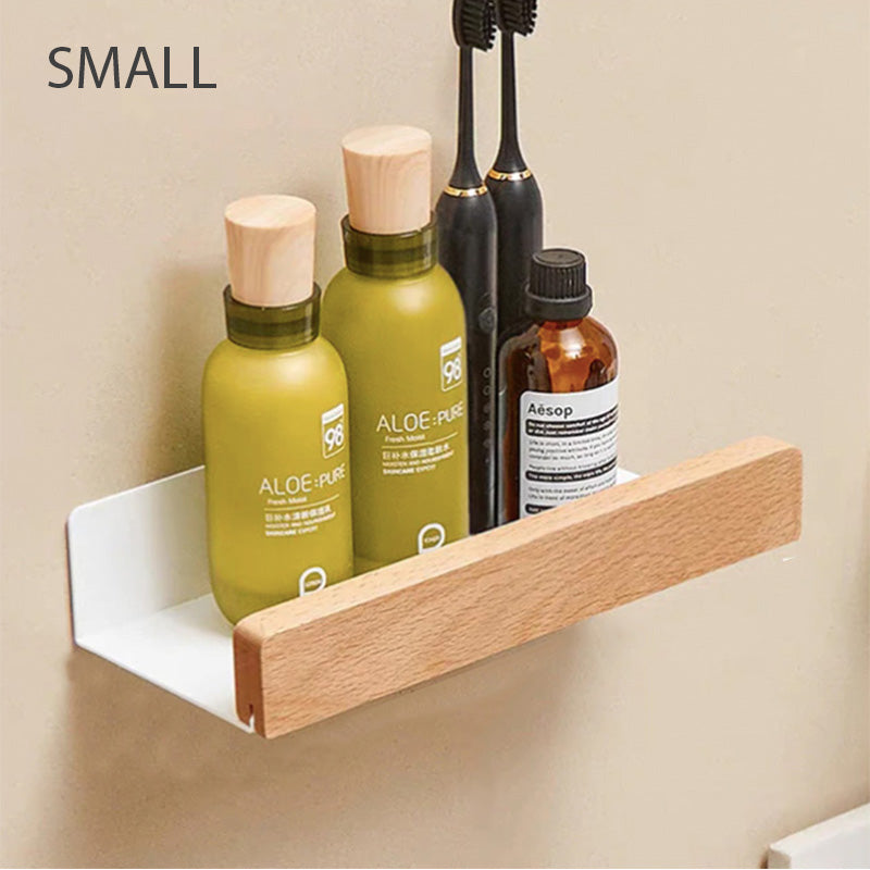 Bath Shelves In Warm Minimalist Style For Modern Storage