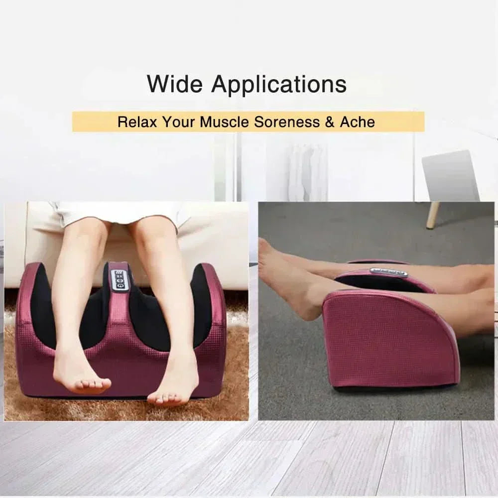 Massaggiatore per Piedi Auralux Shiatsu con Funzione Riscaldante, 12 Sfere da Massaggio 3D e Timer