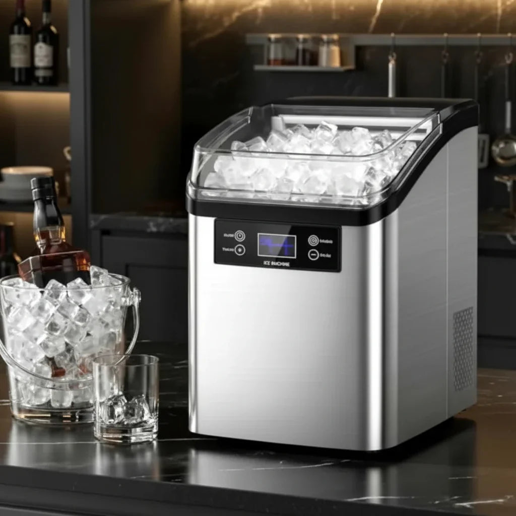 Automatic Countertop Ice Maker With Large Capacity For Home Use